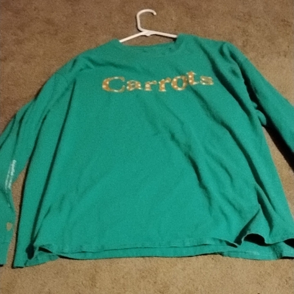 Carrots by Anwar Long Sleeve Green Designer Shirt - Picture 2 of 6